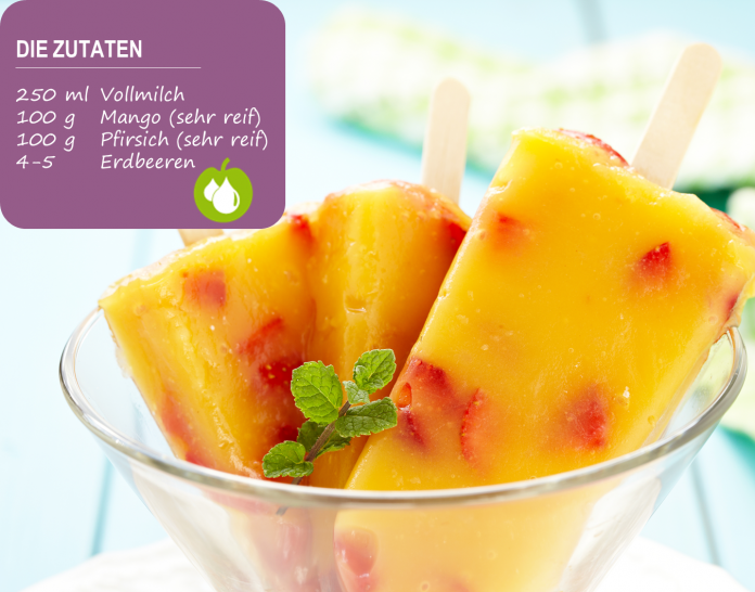 Mango-Pfirsich-Eis am Stiel | BodyChange®