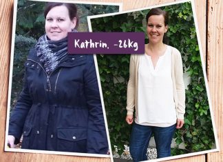 Kathrin ist glücklich mit ihrer neuen Figur nachdem sie 26 kg abgenommen hat